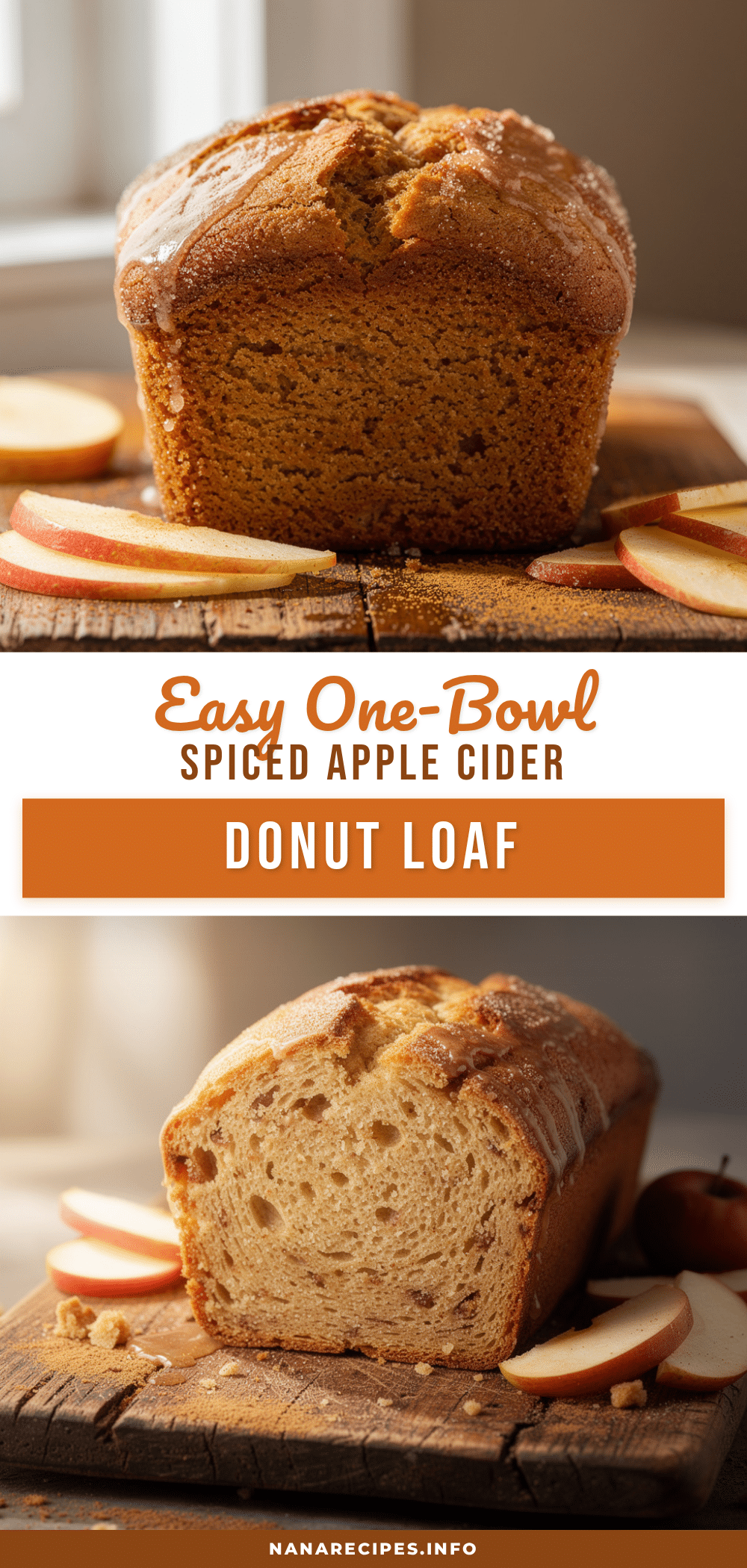 apple cider donut loaf cake recipe