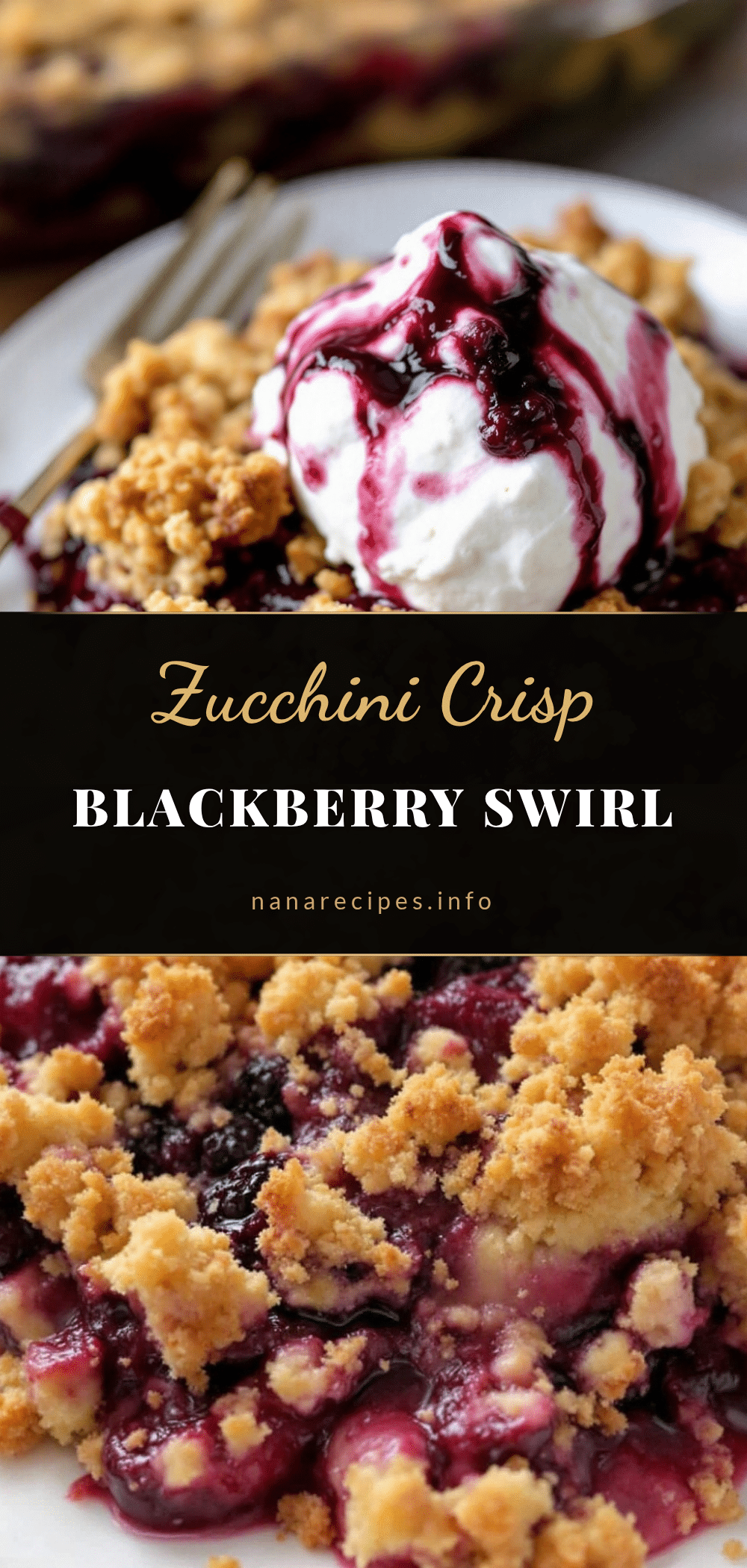 blackberry swirl zucchini crisp recipe