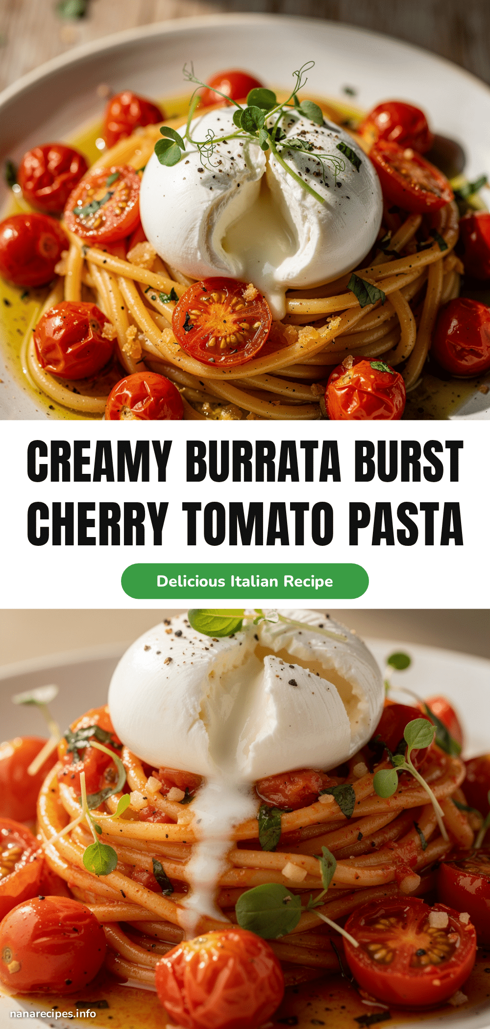 cherry tomato pasta with burrata recipe