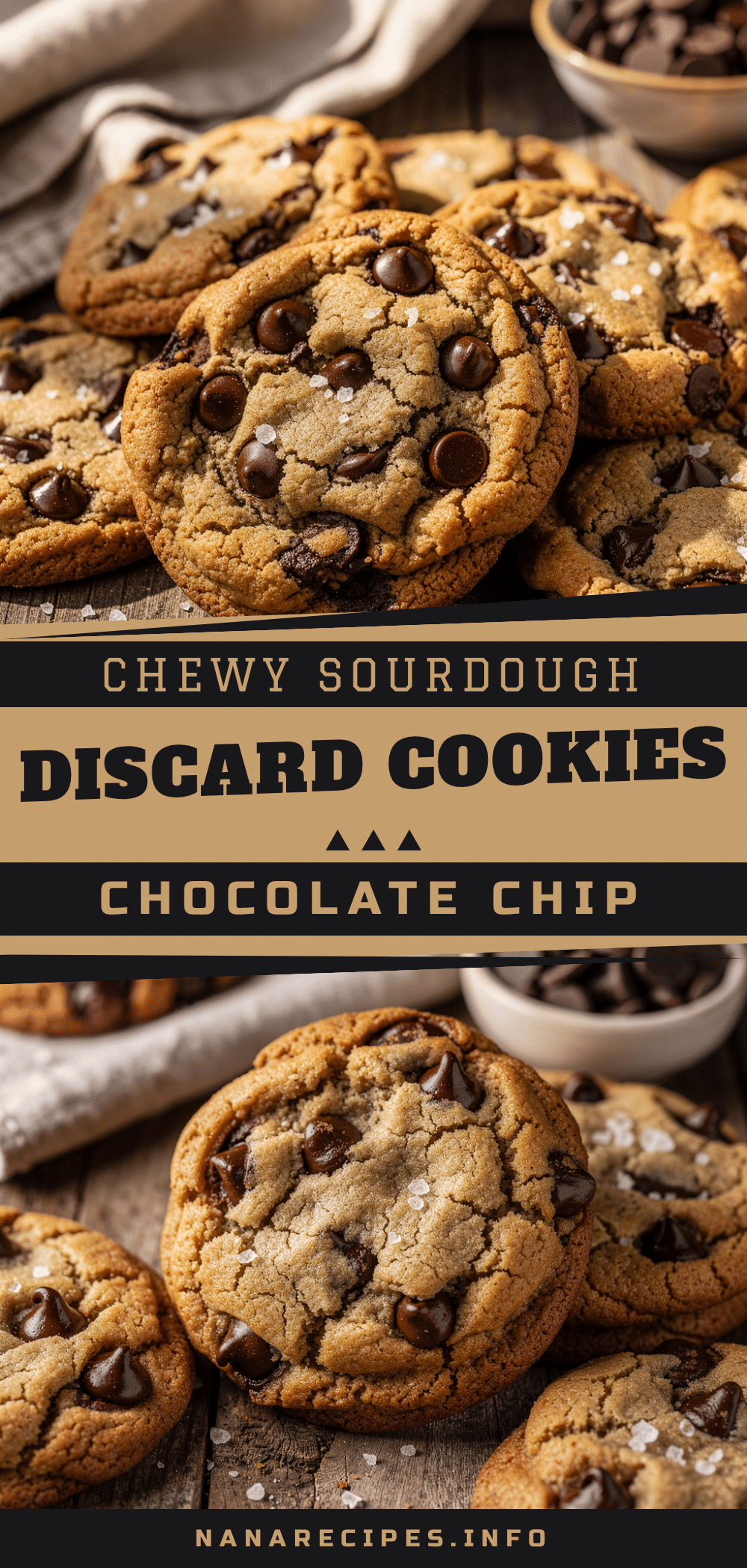 chewy sourdough discard chocolate chip cookies recipe