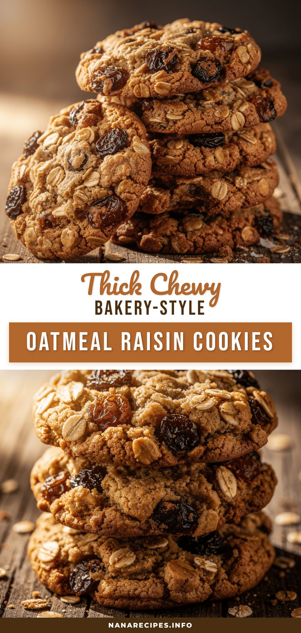 chewy thick oatmeal raisin cookies recipe