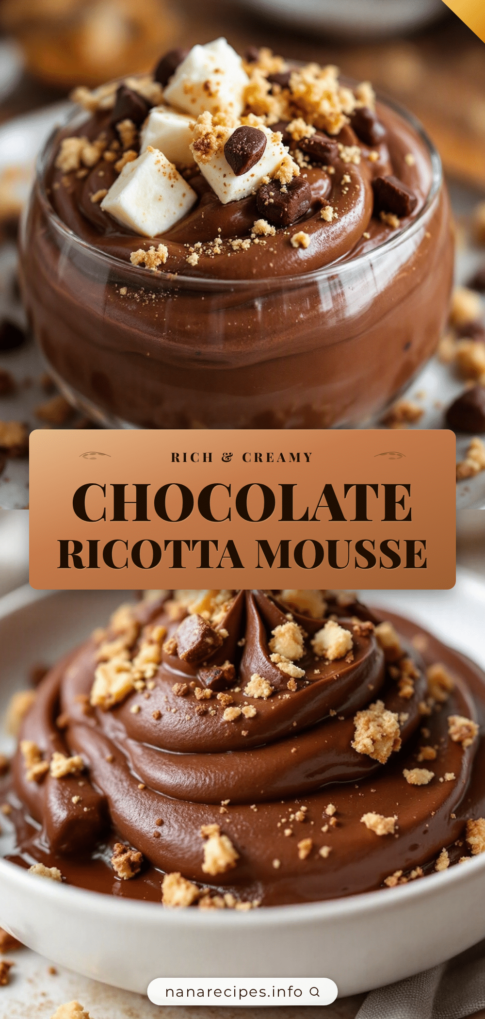 creamy chocolate ricotta mousse recipe