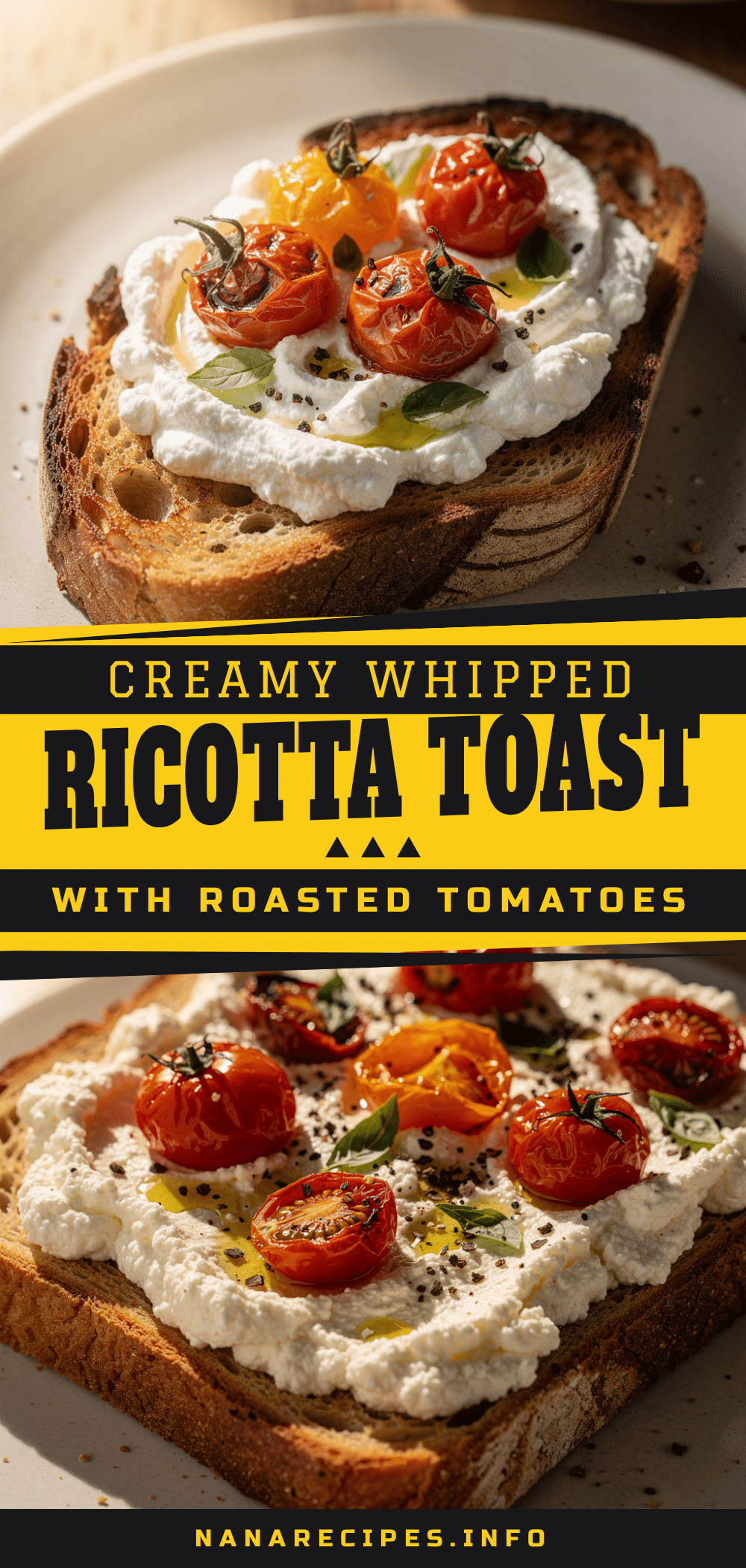 creamy whipped ricotta toast recipe