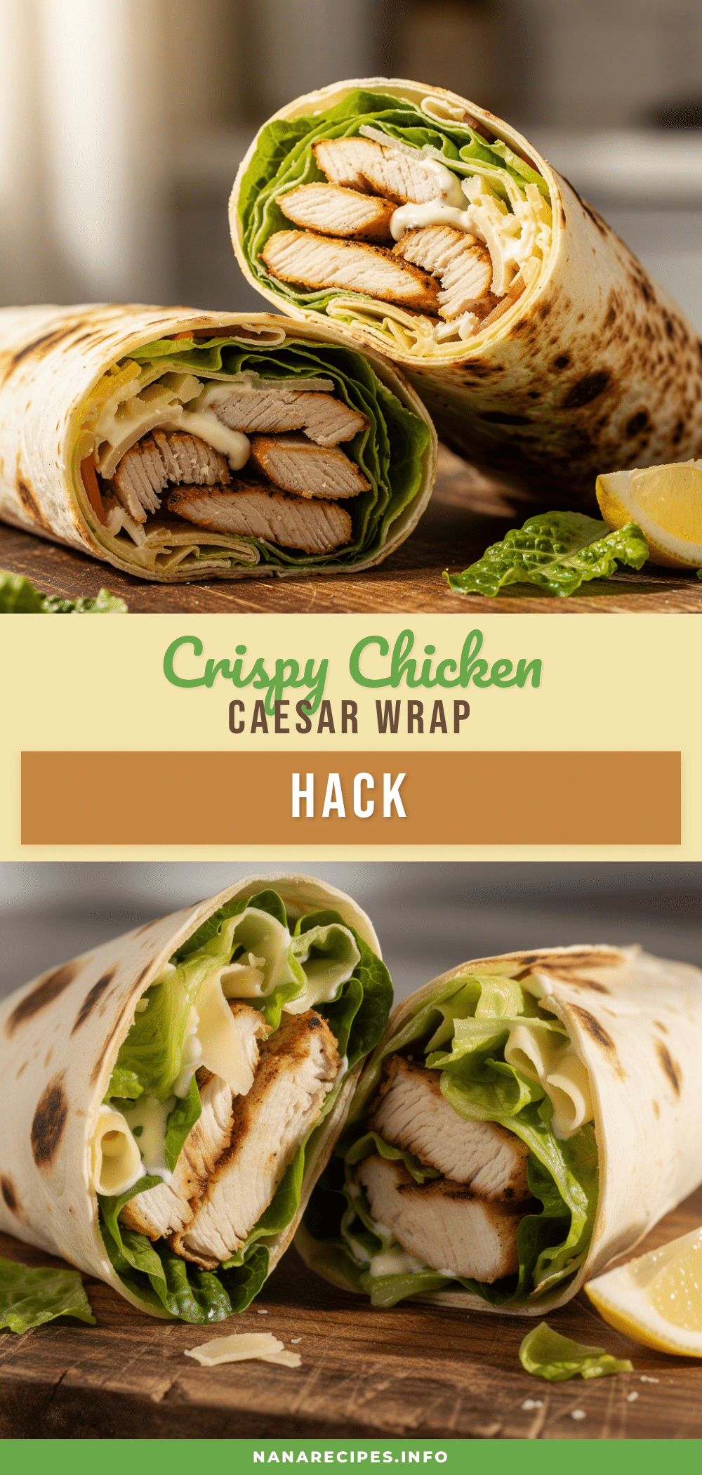 Crispy Chicken Caesar Wrap recipe