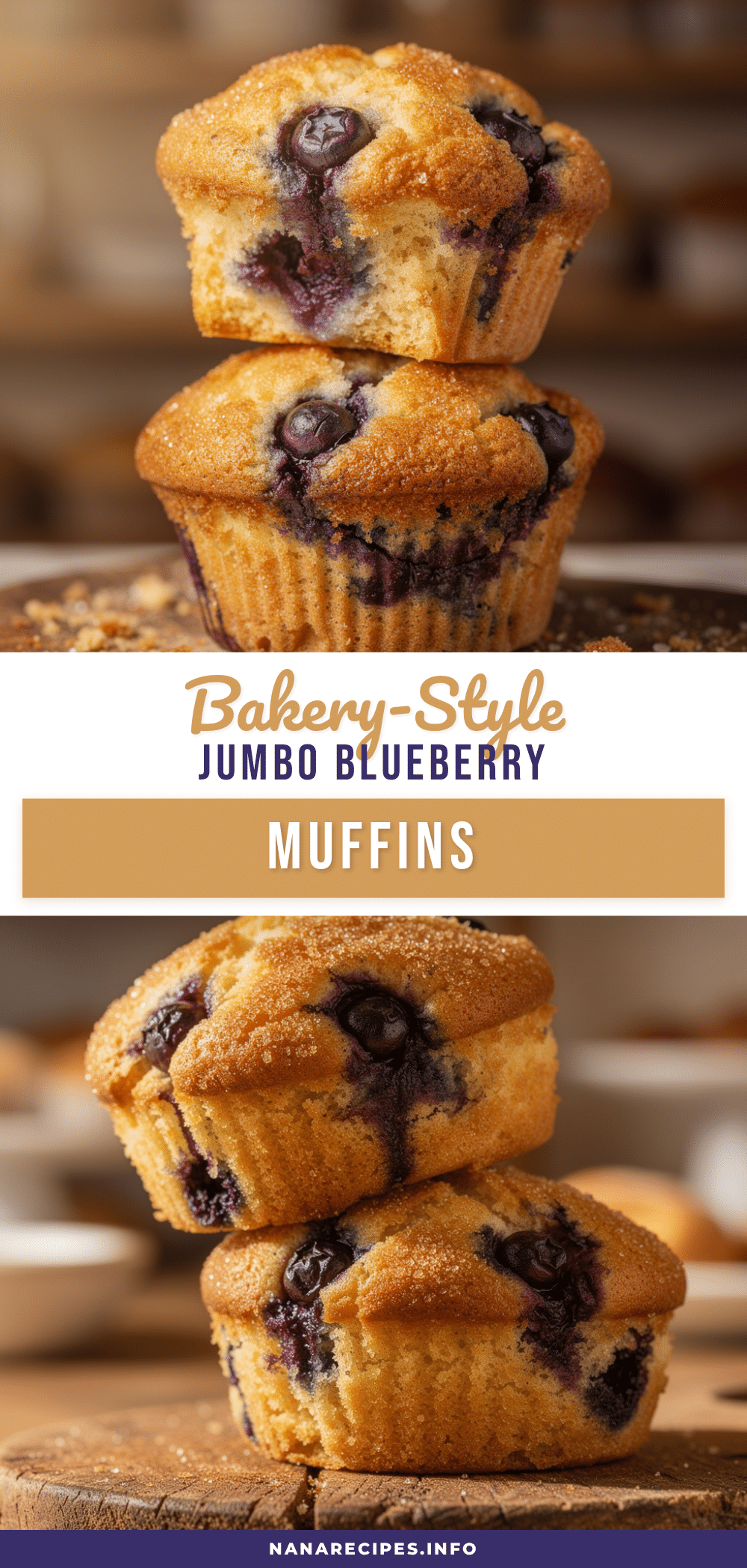 crispy jumbo blueberry muffins recipe