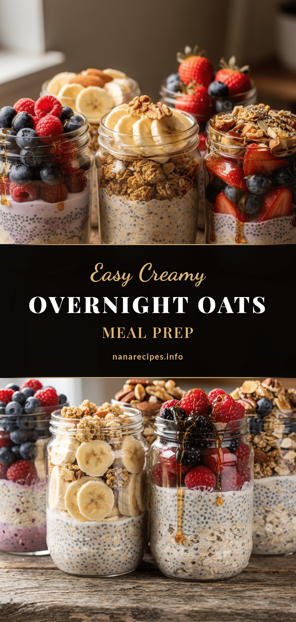 easy creamy overnight oats meal prep recipe