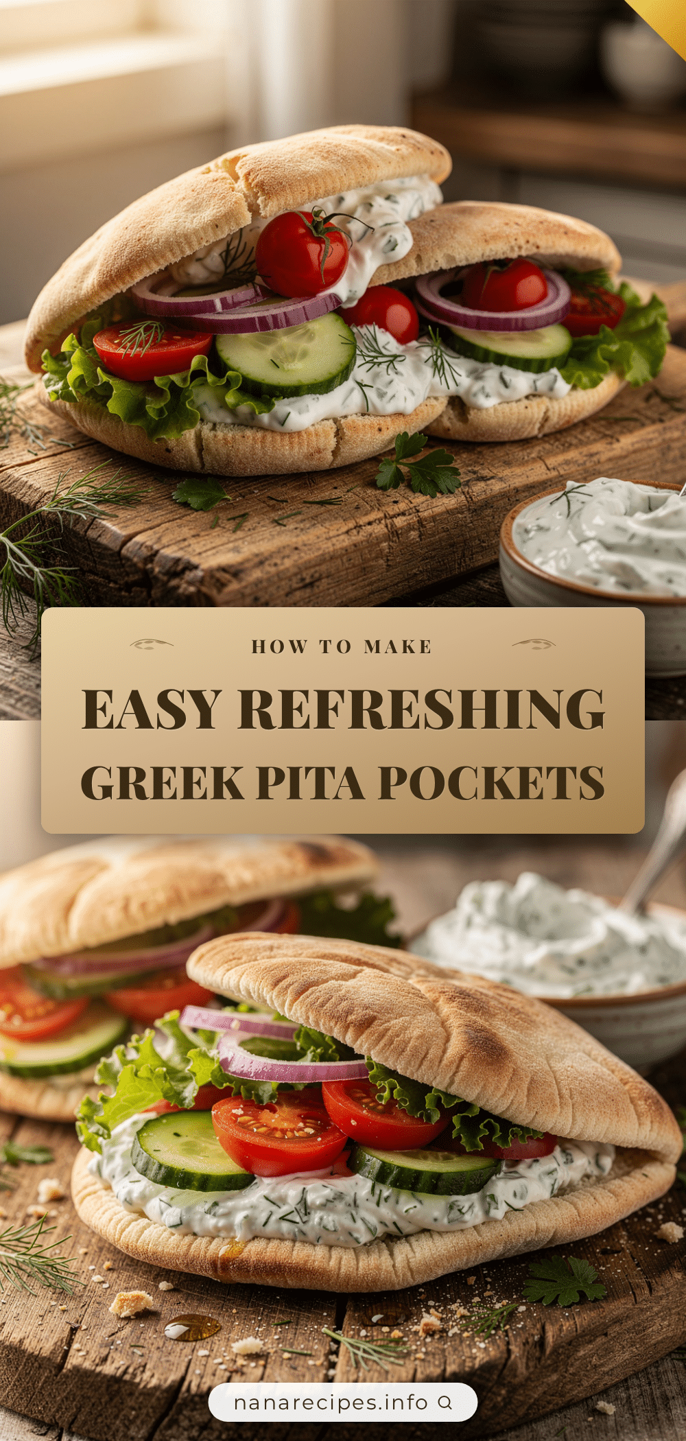 easy greek pita pockets recipe