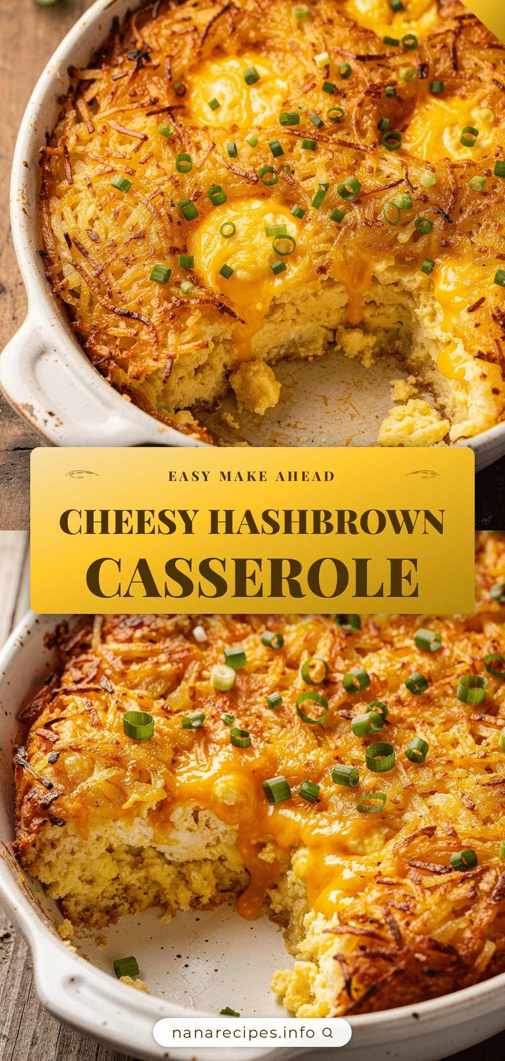 easy hashbrown egg and cheese breakfast casserole recipe