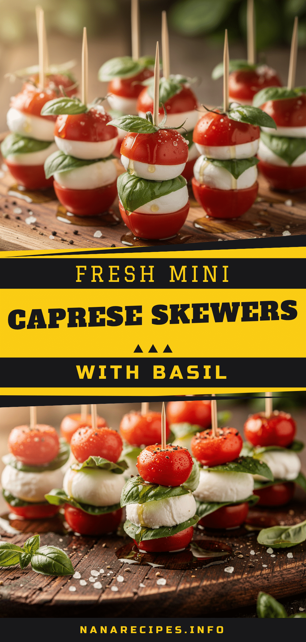 Fresh Mini Caprese Skewers recipe