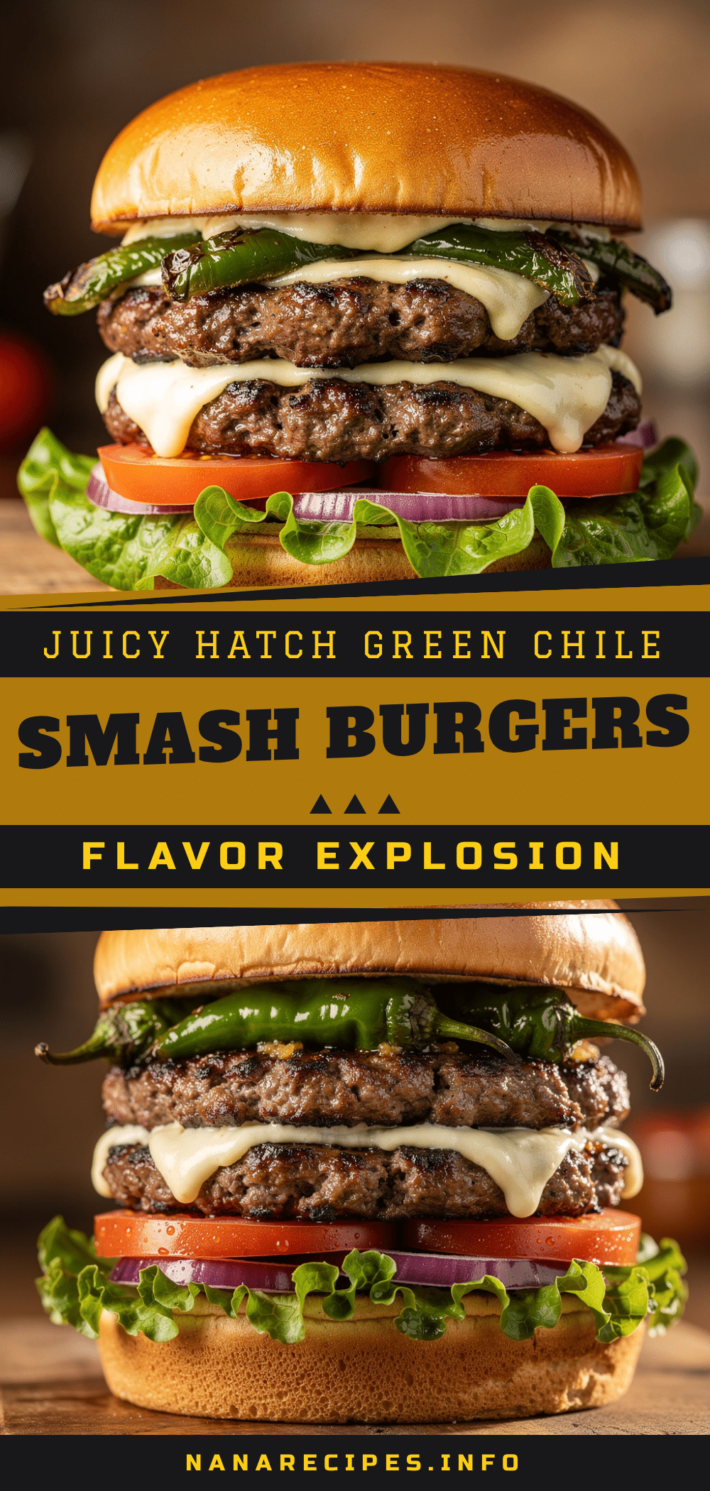Hatch green chile smash burgers recipe