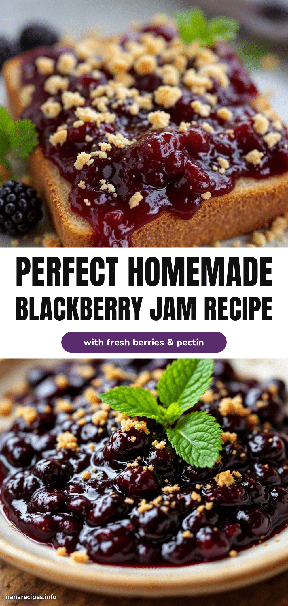 homemade classic blackberry jam with pectin recipe