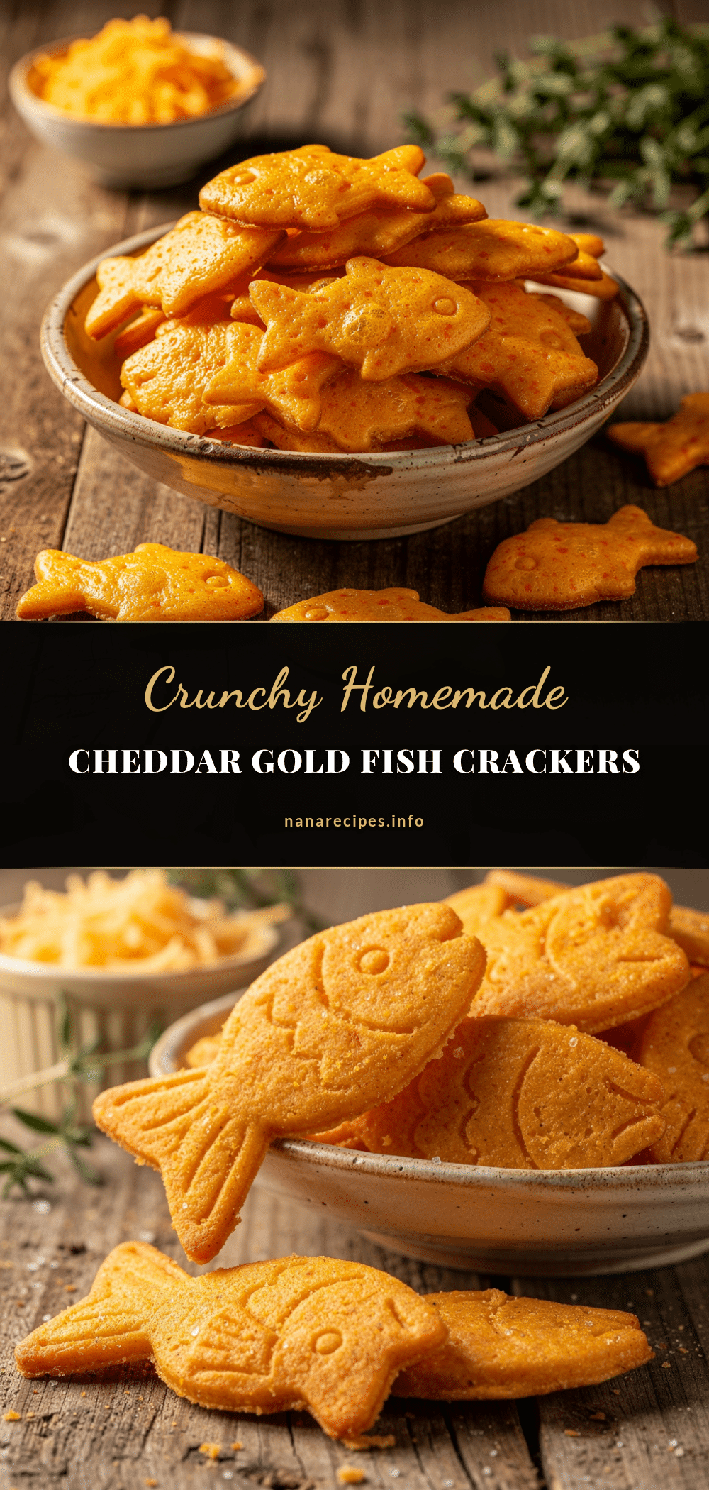 homemade Goldfish-style cheddar crackers recipe