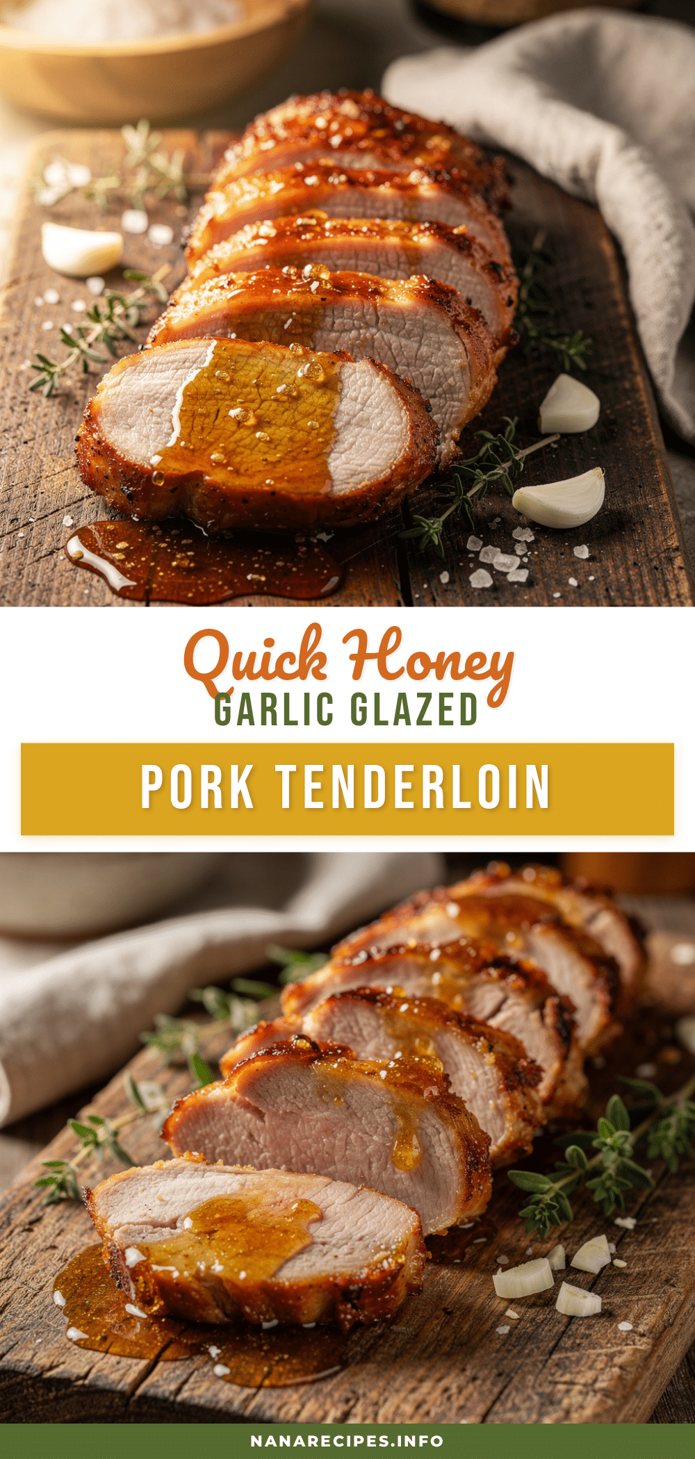 honey garlic glazed pork tenderloin recipe
