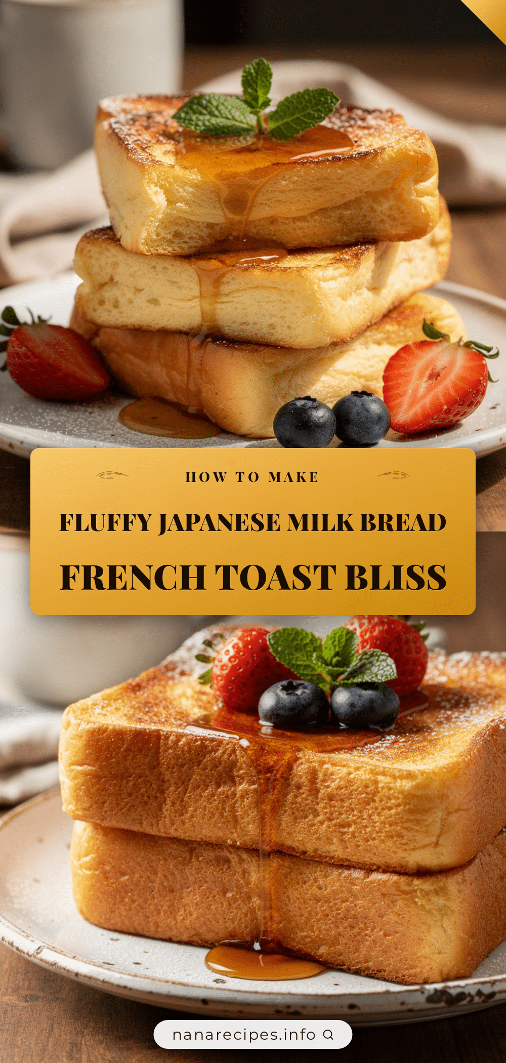 Japanese milk bread French toast recipe