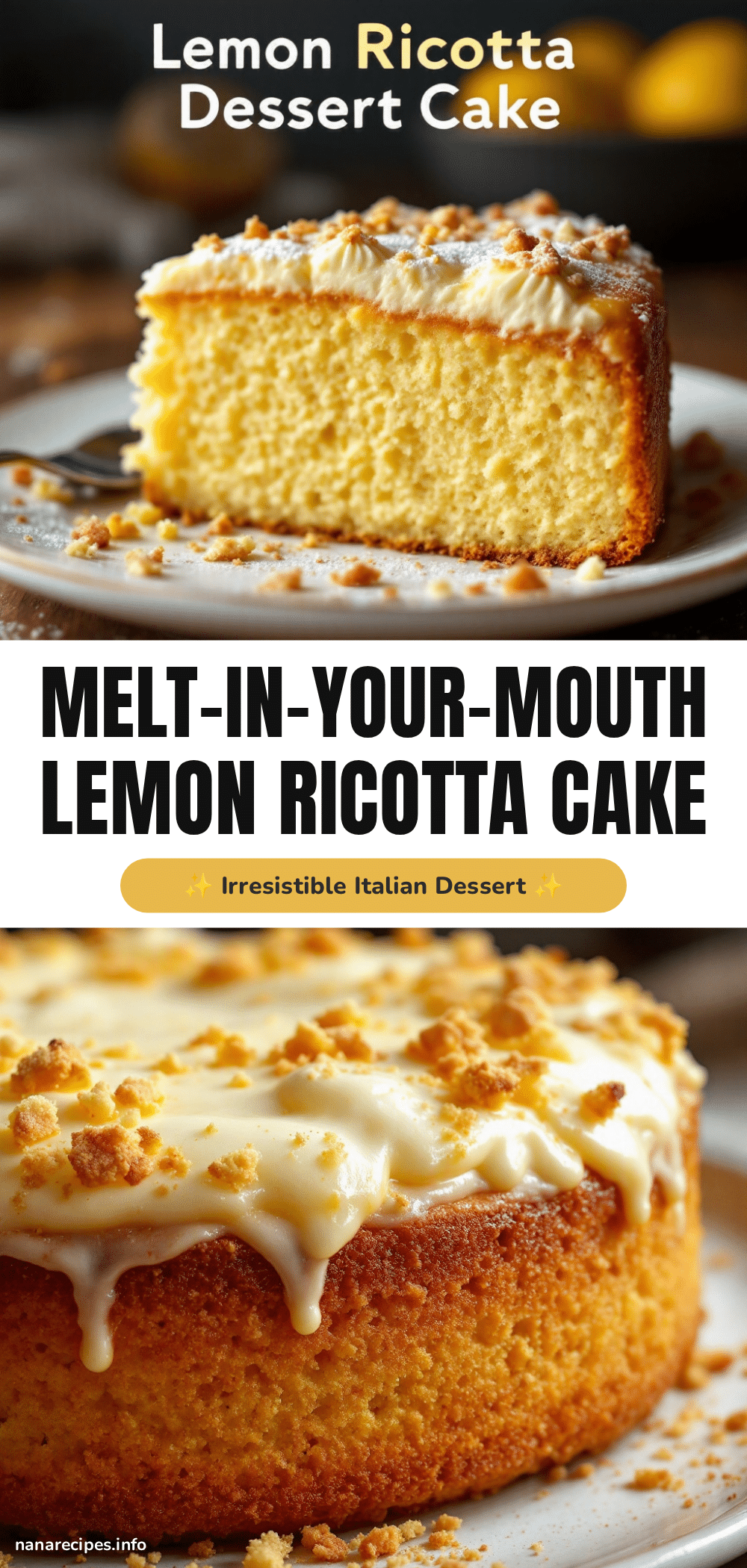 lemon ricotta cake recipe