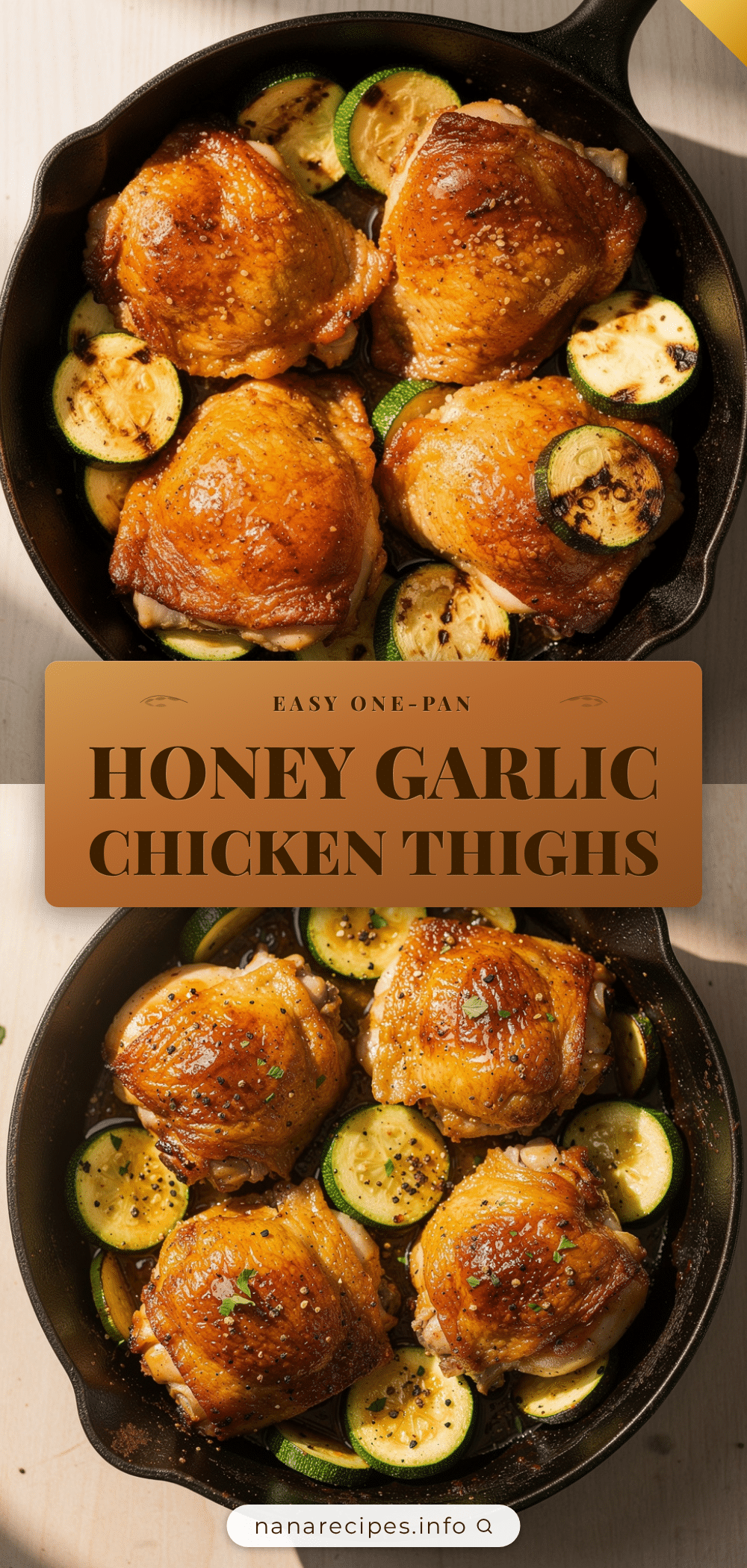 one-pan honey garlic chicken thighs recipe