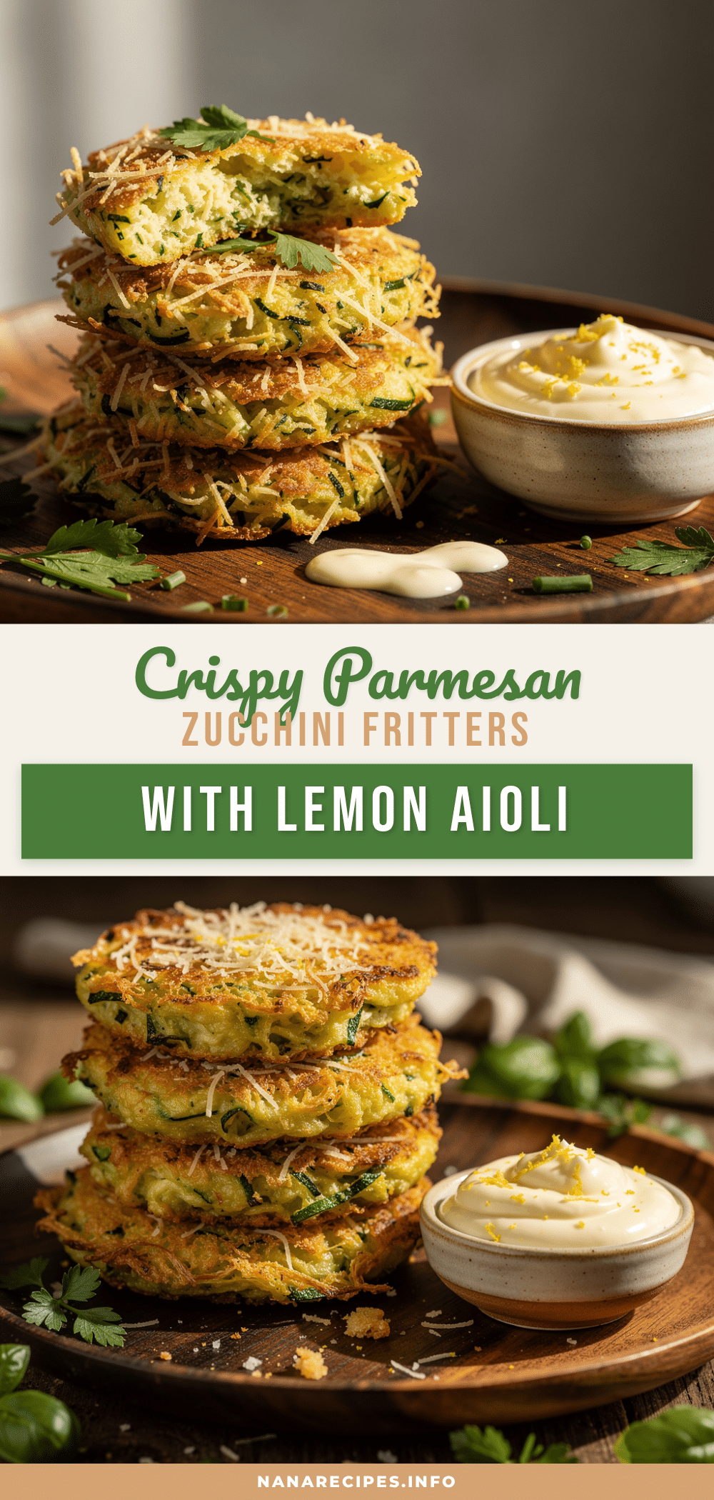 Parmesan zucchini fritters recipe