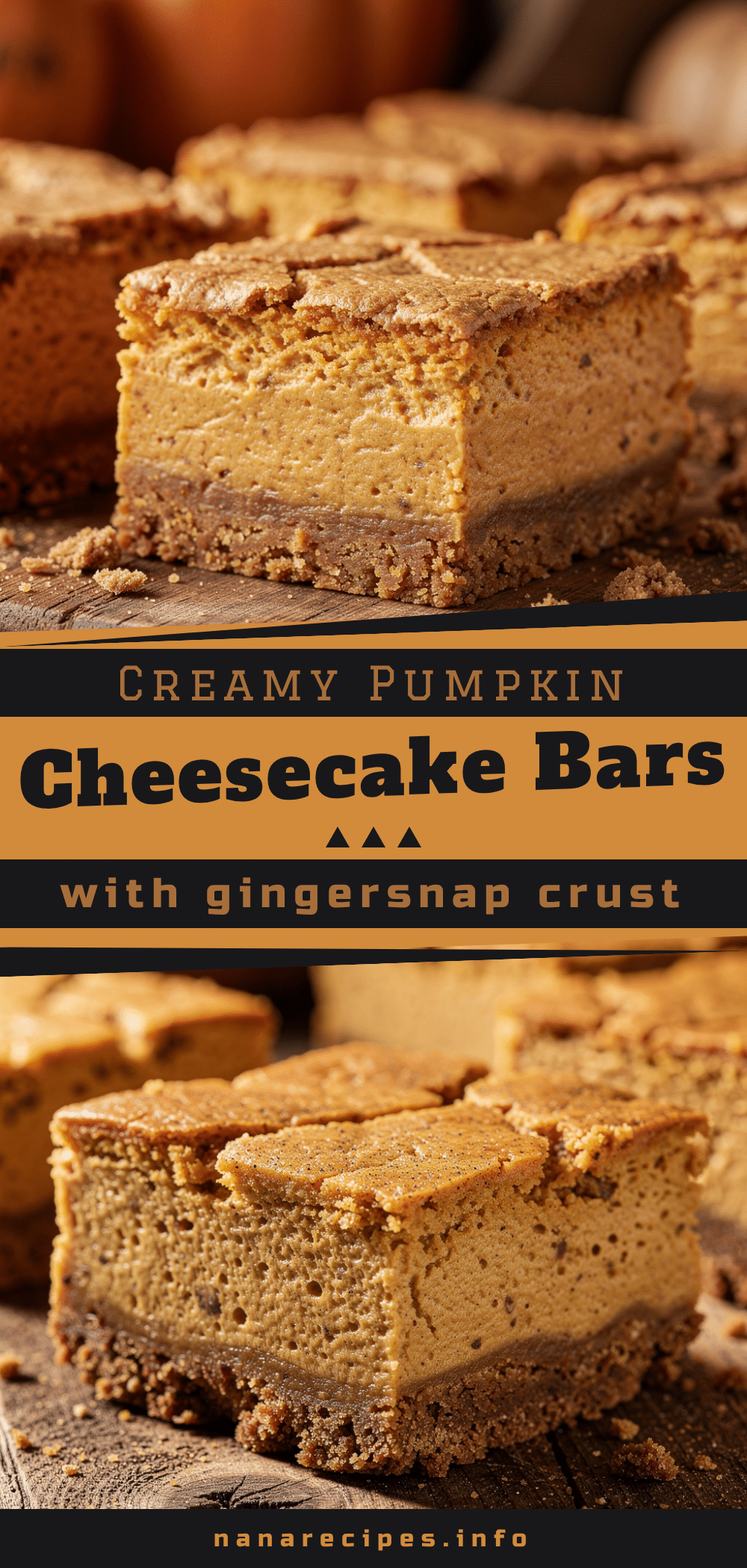 pumpkin cheesecake bars recipe