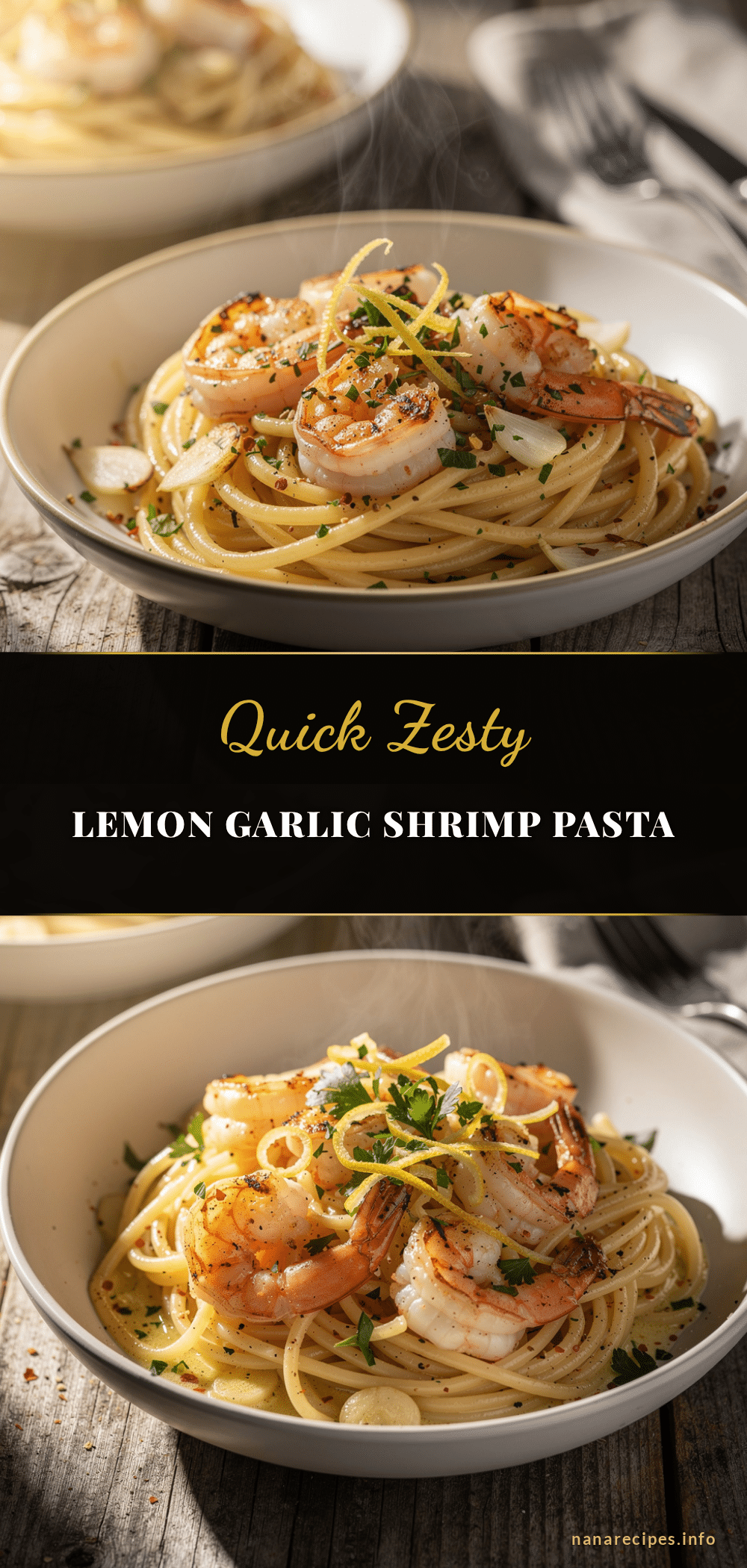 quick lemon garlic shrimp pasta recipe