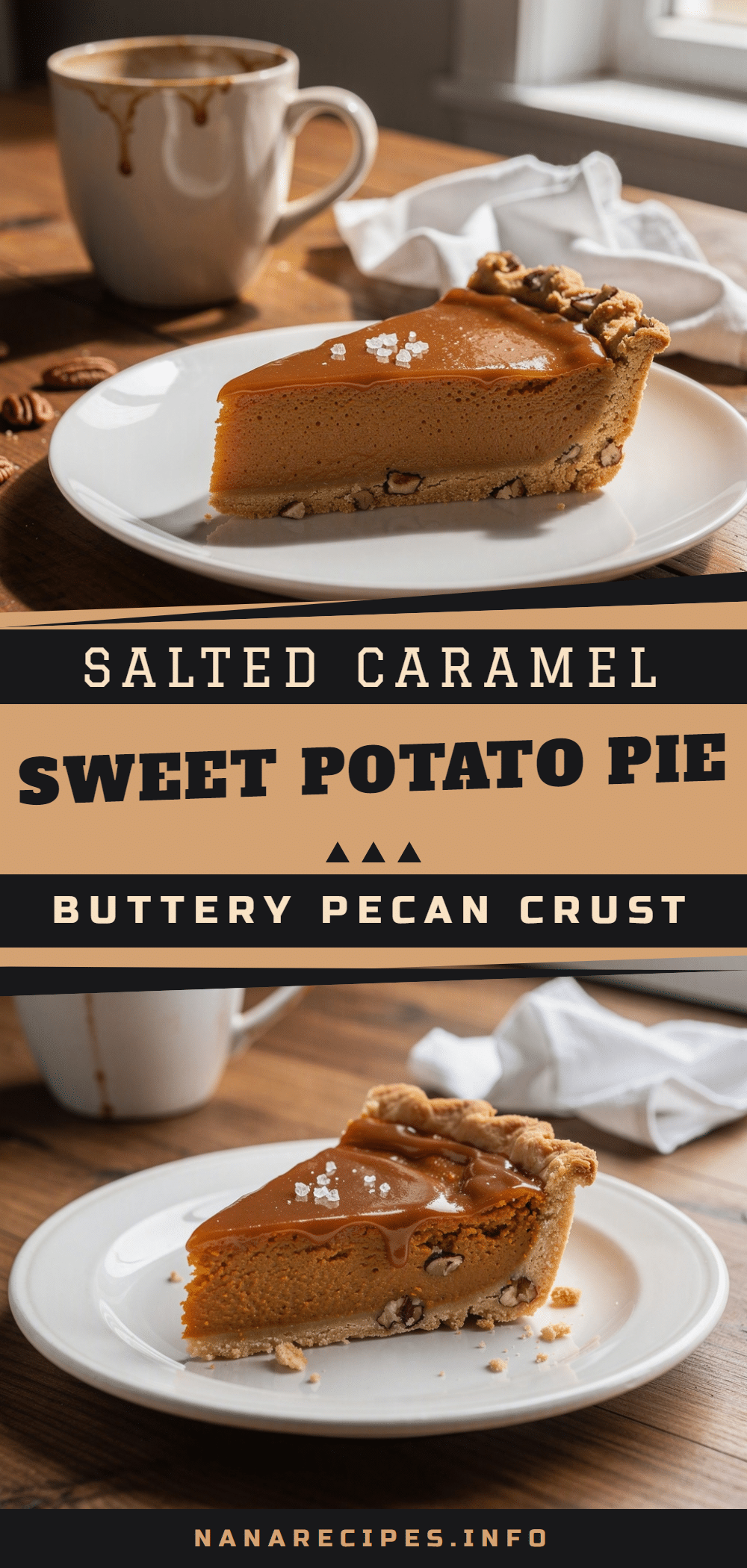 Salted Caramel Sweet Potato Pie recipe