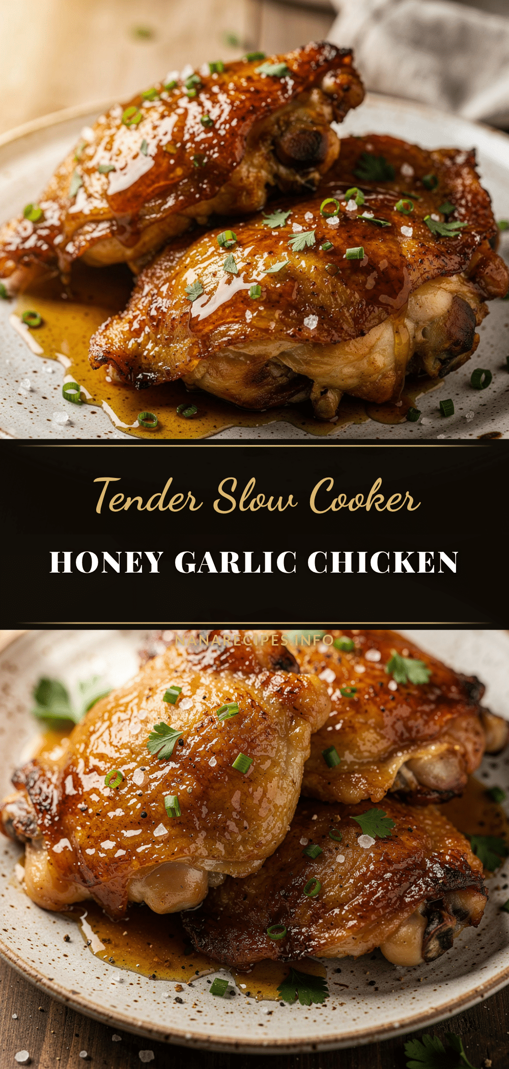 slow cooker honey garlic chicken thighs recipe