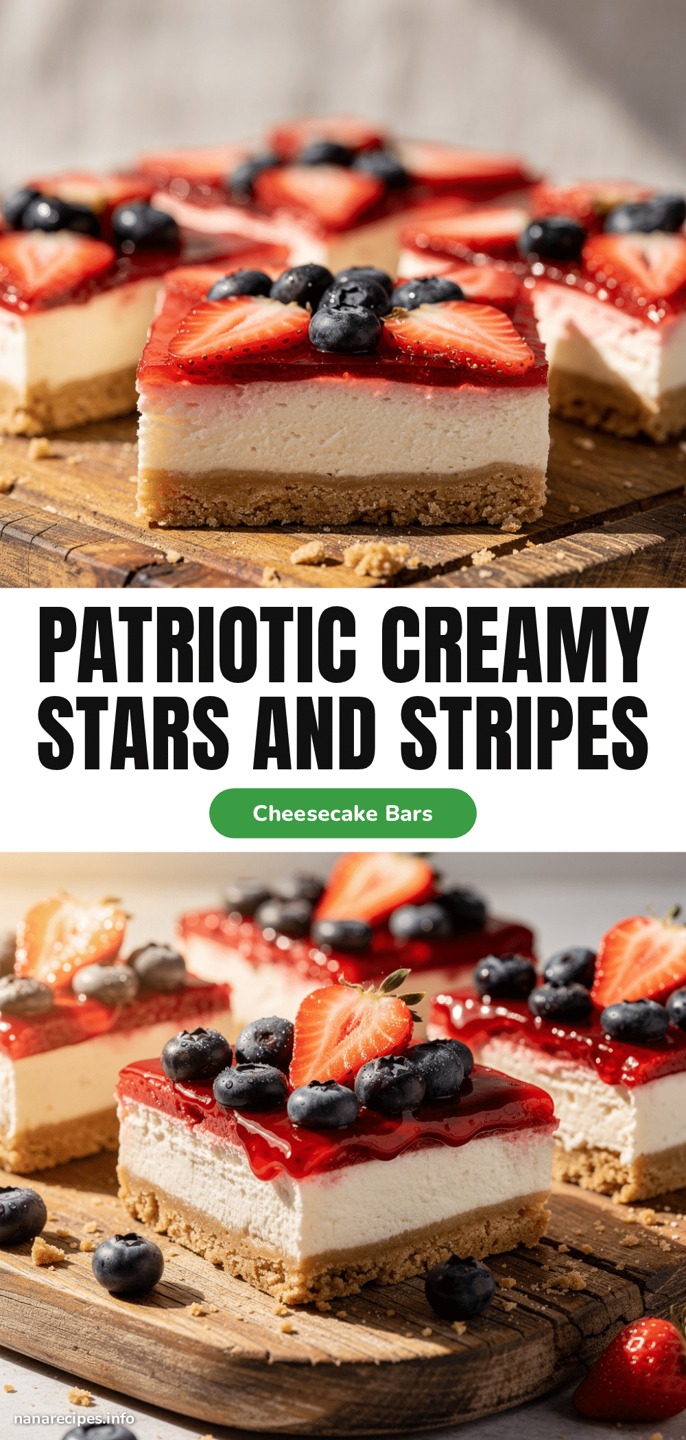 stars and stripes cheesecake bars recipe