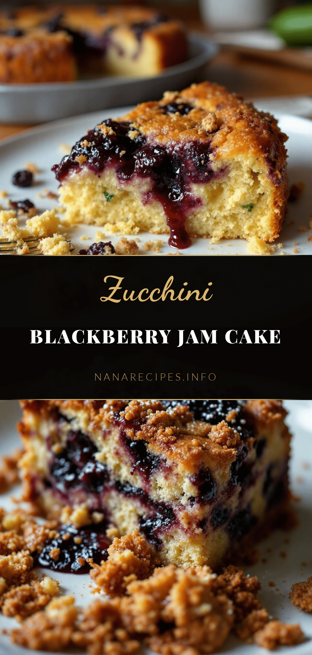 zucchini blackberry jam cake recipe