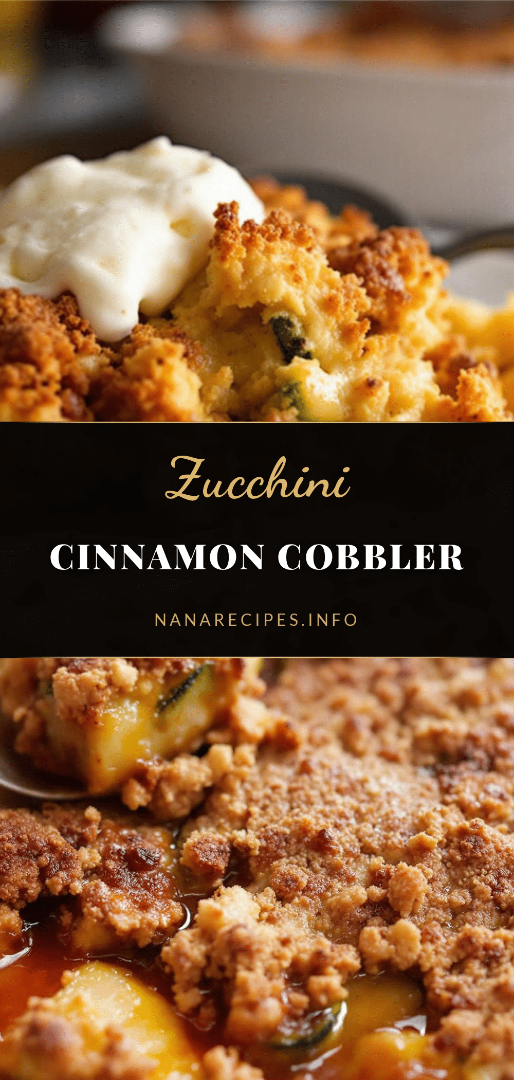zucchini cinnamon cobbler recipe