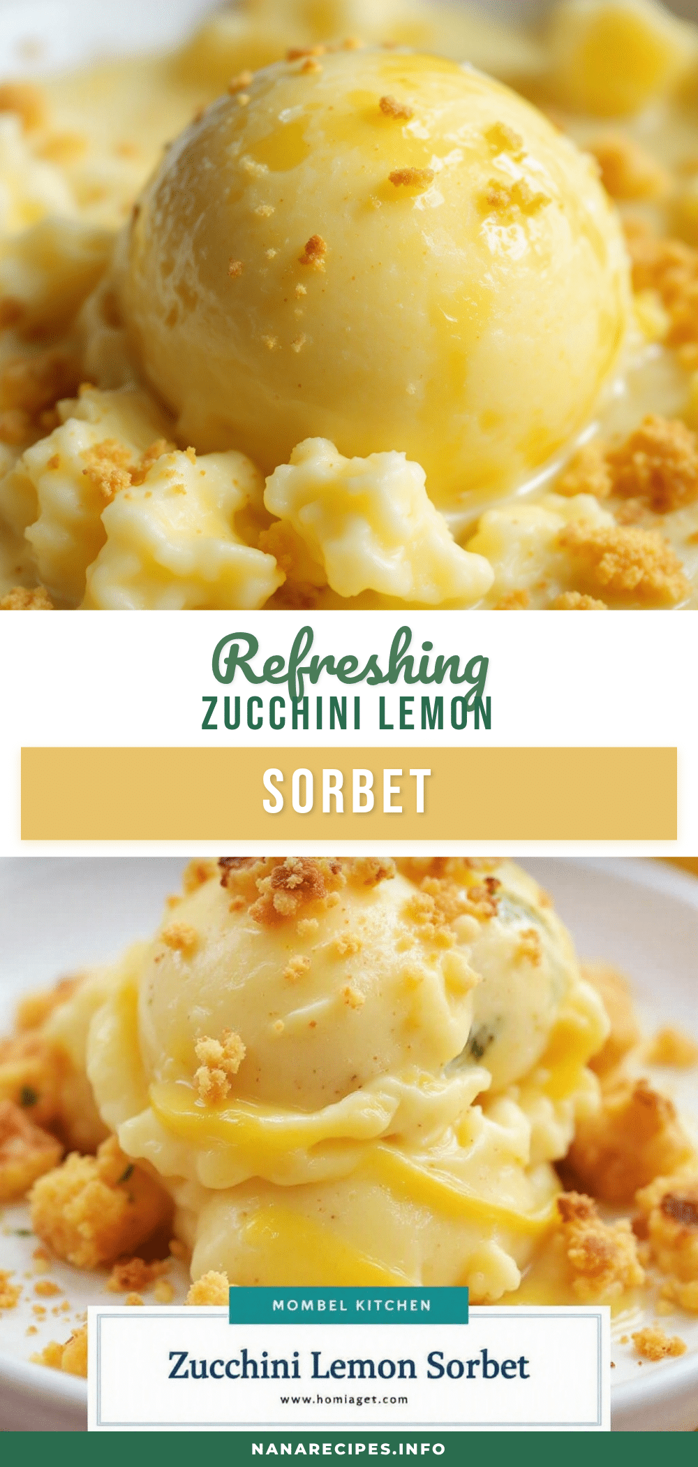 zucchini lemon sorbet recipe